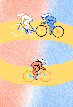 Competitive track cycling