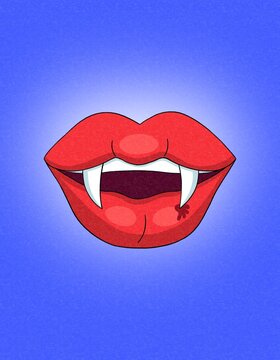 Halloween lips.