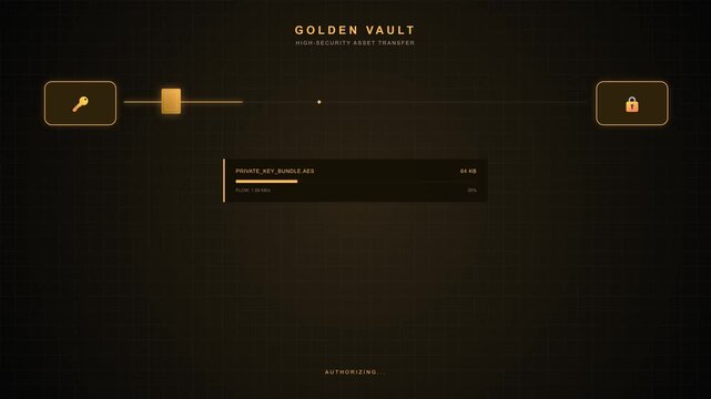 Minimalist digital interface with progress bar and icons on dark background