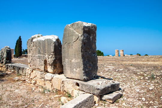 Archaeological site of Palaipaphos near Pafos city in Cyprus, The Roman sanctuary of the Paphian Aphrodite