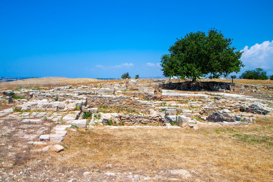 Archaeological site of Palaipaphos near Pafos city in Cyprus, The Roman sanctuary of the Paphian Aphrodite