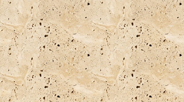 Travertine stone texture background. Beige porous limestone slab surface with natural pattern