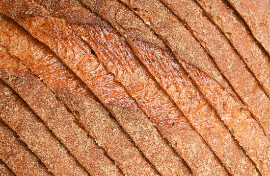 Textured background from sliced bread