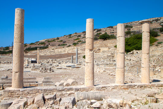 Archaeological site of Amathous or Amathousa near Limassol city in Cyprus