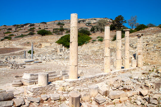 Archaeological site of Amathous or Amathousa near Limassol city in Cyprus