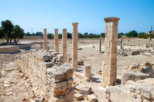 Archaeological site of Amathous or Amathousa near Limassol city in Cyprus