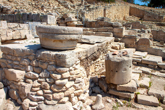 Archaeological site of Amathous or Amathousa near Limassol city in Cyprus