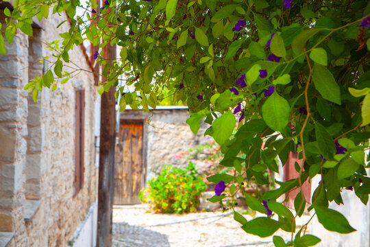 Old scenic traditional village of Laneia located in Cyprus above Limassol city