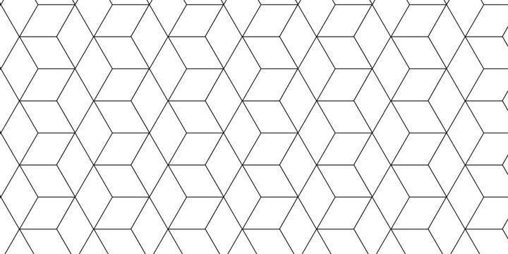 Vector tiles gradient science web tech connection triangle diamond honeycomb hexagon art. Seamless pattern with hexagon square cube geometric pattern shapes grid metal element texture design.
