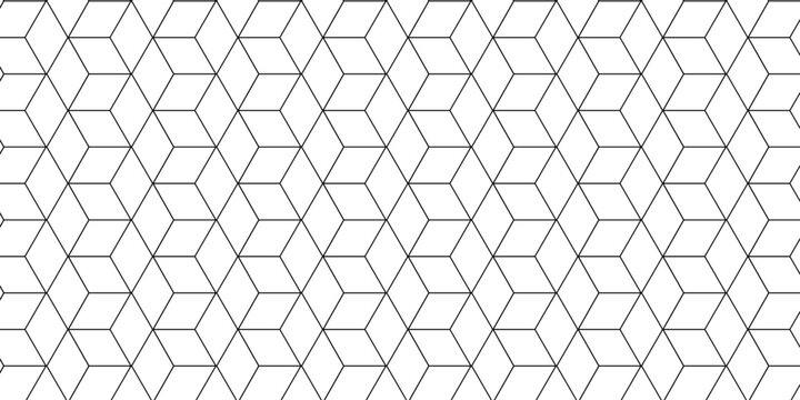 Minimal square hexagon structure box black wall paper abstract cube design. geometric triangle element mosaic tile wall decoration cube wall grid wallpaper.