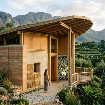 clt - engineered wood house 