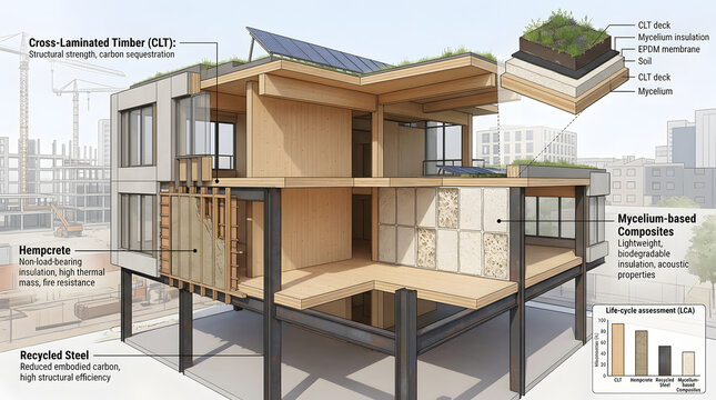 clt - engineered wood house 