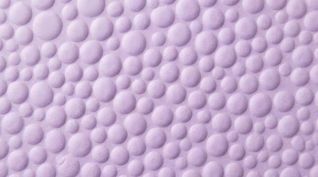 Close up of a textured lilac surface resembling small bubbles or a bumpy pattern
