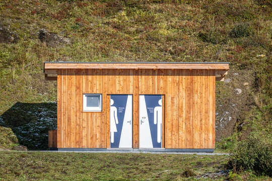 Signage for a public toilet facility