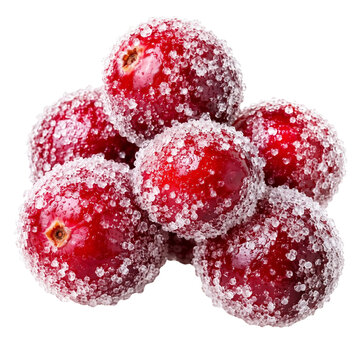 Sugar coated cranberries