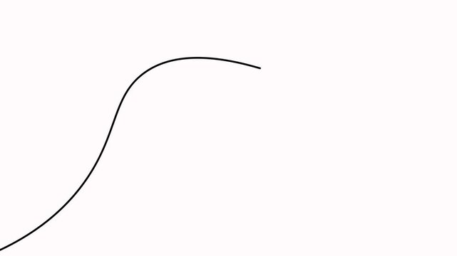 Continuous line animation of a user profile icon inside a speech bubble on a white background. Minimal line-art visual for messaging.