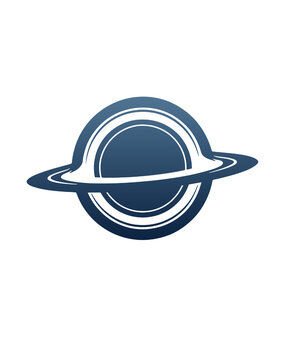 Black hole and cosmic vortex emblem vector collection