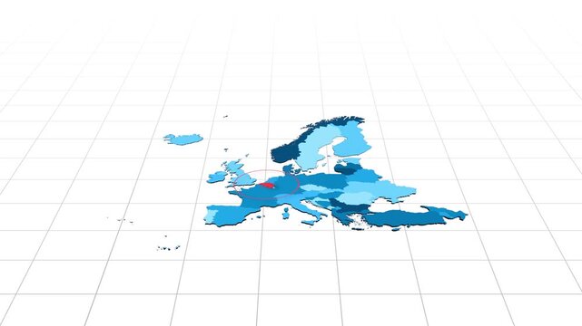 Europe_Belarus_blue_map_with_locator Video Footage Animated Motion for professional design projects presentations digital media and commercial visual 