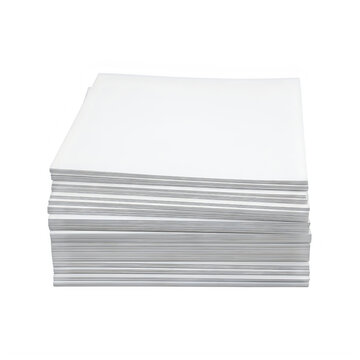 Stack of white paper sheets