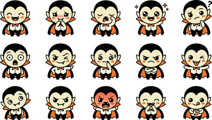 Obraz premium Vintage collection of cartoon monkey illustrations in various expressive poses