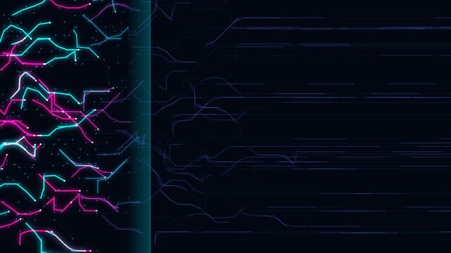 Abstract Digital Network Data Transfer Technology Background