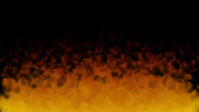 Super Slow Motion Shot of Fire Flames Isolated on Black Background, energy flammable concept, Realistic blazing fire wall, 4k fire blast isolated