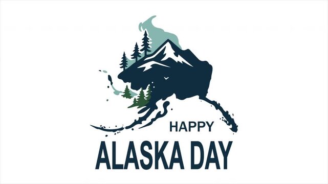 alaska happy day nature map