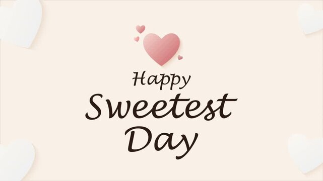 sweetest happy day heart postcard