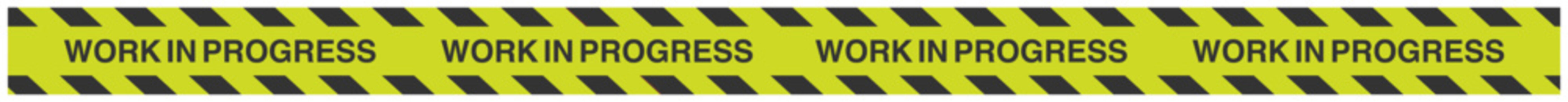 Work in Progress Caution Tape Border Strip