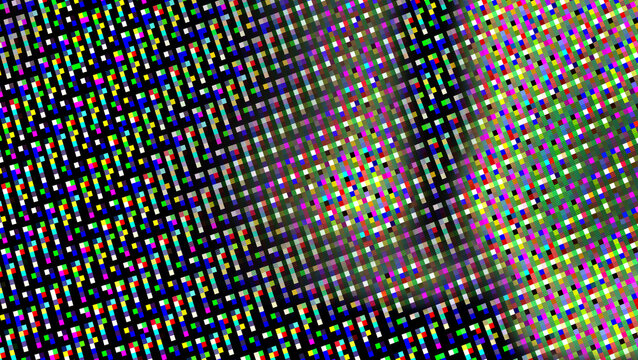 Abstract digital pixel noise texture with colorful cyber interference pattern