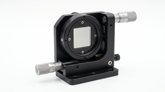 Precision optical mount with micrometer adjustment for scientific instruments
