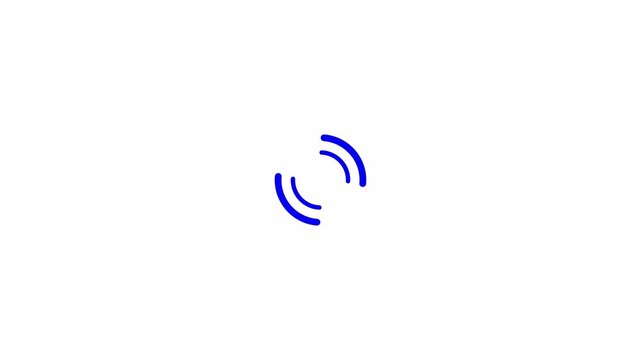 Animated Loading Spinner with Rotating Circular Progress Icon on Dark Background &ndash; Seamless Loading, Processing and Buffering Animation