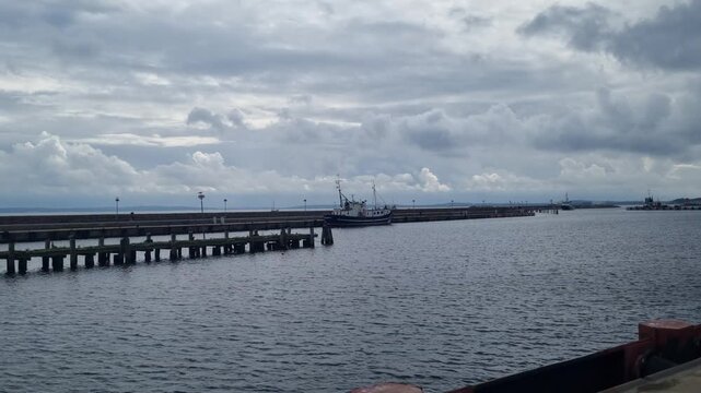 Sassnitz Harbour Quay and the Long Stone Mole