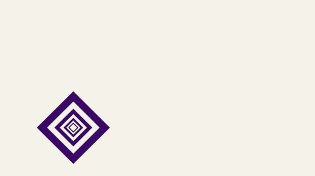 vector illustration of nested shape animation
