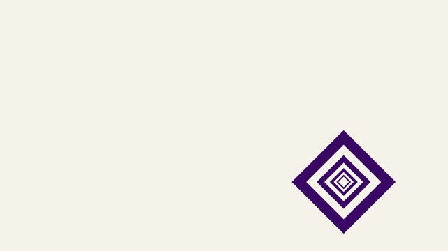 vector illustration of nested shape animation