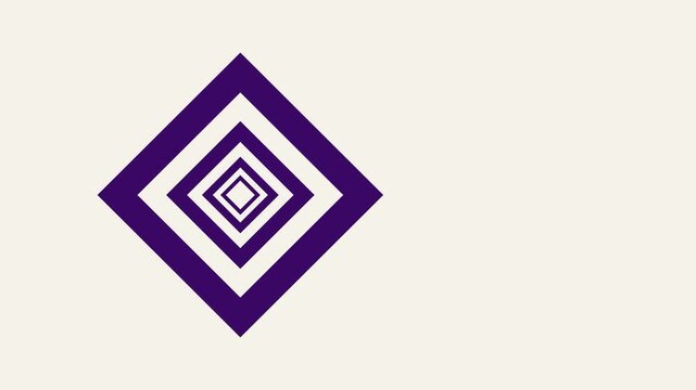vector illustration of nested shape animation