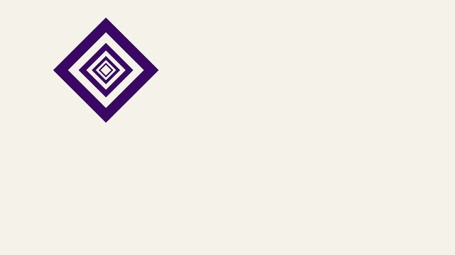 vector illustration of nested shape animation