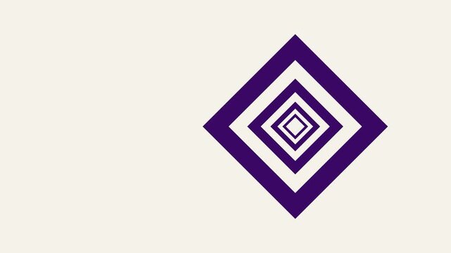 vector illustration of nested shape animation