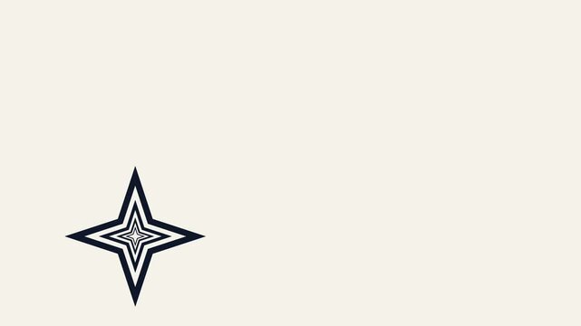 vector illustration of nested shape animation