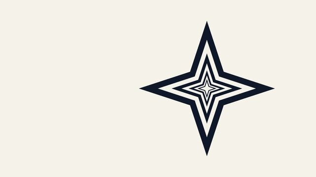 vector illustration of nested shape animation