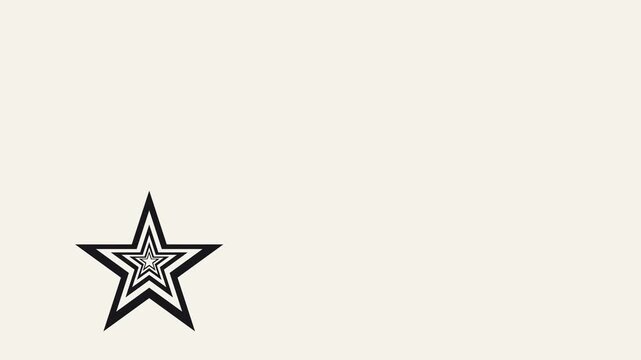 vector illustration of nested shape animation