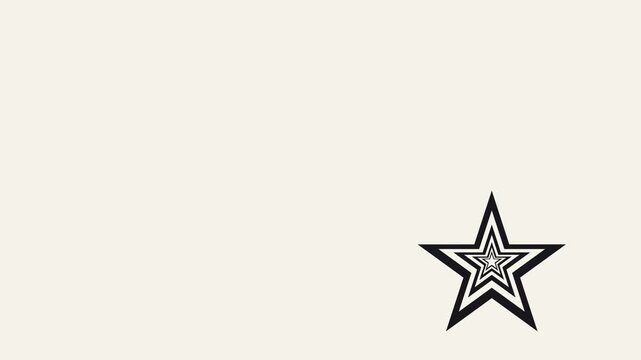 vector illustration of nested shape animation