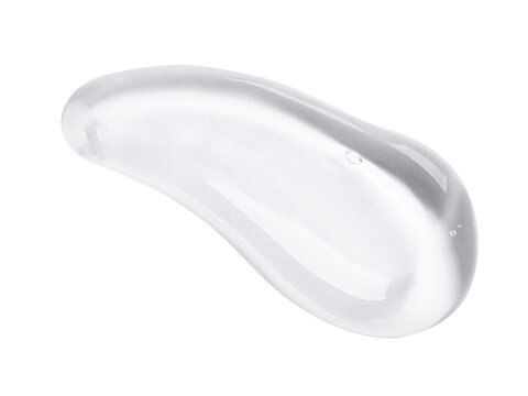 Sample of clear serum on transparent background