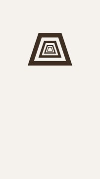 vector illustration of nested shape animation