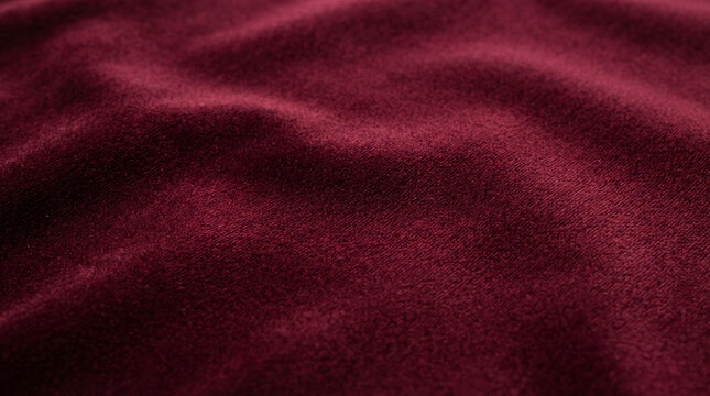 Deep burgundy velvet fabric texture