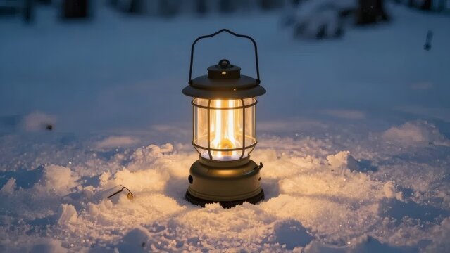 Winter Camping Lantern - Warm Glow