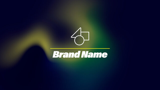Animated Logo with Colorful Background