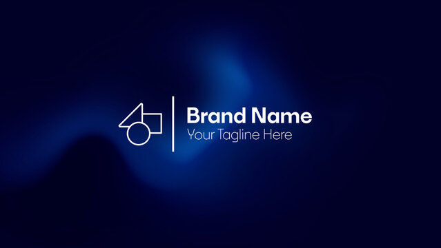 Motion Logo with Colorful Background