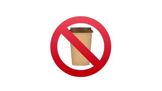 No disposable coffee cups allowed sign