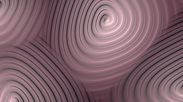 Spiral Growth Hillocks on a Crystal Surface With Rotating Atomic Step Terraces, Seamless Loop in bright rose tones